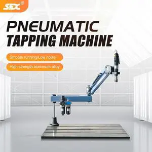 SFX Pneumatic Tapping Machine M3-M12 Tap Collets 1100mm Arm 360° Universal Tapping Machine 400rpm