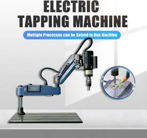 SFX Auto-blow Oiling M4-M24 Tap Collets 1200mm Arm 360° Universal Tapping Machine Electric Tapper 0-550rpm