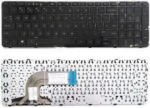 Replacement Keyboard For HP Pavilion 15-n223nr 15-n225nr 15-n226nr 15-n227nr 15-n238nr 15-n239ca 15-n239nr 15-n240nr, US Layout Black Color