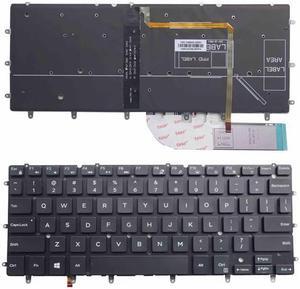 New US Black Backlit Keyboard Without Frame For Dell Inspiron 13 7000 7347 7348 7347 7352 7353 7359 15 7547 15 7548 7568 XPS 13 9343 9350 9360 Series