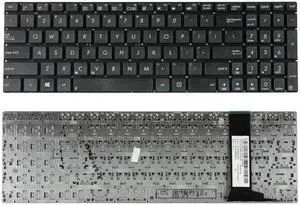 New US English Black Keyboard Without Frame For ASUS N550 N550J N550JA N550JK N550JV N550L N550LF N750 N750J N750JK N750JV Q550 Q550L Q550LF Series