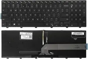 New US Black Backlit Keyboard For Dell Inspiron 15 3000 3541 3542 3543 3552 3553 3558 3559 / 15 5000 5542 5543 5545 5547 5548 5552 5557 5558 5559 / 17 5000 5748 5749 5755 5758 5759 Series