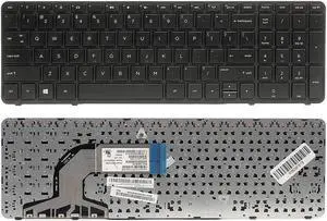 New US Black Keyboard With Frame For HP 15-f001xx 15-f003dx 15-f004dx 15-f004wm 15-f027ca 15-f033wm 15-f039wm 15-f048ca 15-f100dx 15-f111dx 15-f113ca 15-f128ca 15-f018dx 15-f019dx 15-f023wm Series