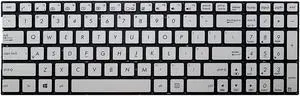 New US English Keyboard For ASUS Q502L Q502LA Q502LA-BBI5T12 Q502LA-BSI5T14 Q502LA-BSI5T15 Silver