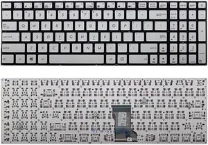Replacement Keyboard Without Frame For ASUS AEBK1U00010 0KNB0-612JUS00 9Z.N8SBQ.J01 NSK-USJBQ 01, US Layout Silver Color