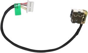 New Laptop AC DC Power Jack with Cable Harness for HP Pavilion 15-AC 15-AC055NR 15-AC061NR 15-AC063NR 15-AC113CL 15-AC121DX M6-P D/PN:799736-F57 799736-T57 799736-S57