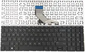 New US Black Keyboard Without Frame for HP 15-DA 15-DB 15-DF 15-DY 15-CW 15-CN 15-CR 15-CS 17-CA 17-by 250 G7 255 G7 256 G7 Non-Backlit