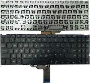 Replacement Keyboard Without Frame for Asus Vivobook X512 X512F X512FA X512D X512DA X512U X512UA X512UB, US Layout Black Color