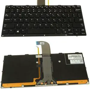 Replacement Laptop English Backlit Keyboard for Dell Latitude Rugged 5204 5404 5414 5424 7240 7214 7404 7414 7424 P/N: NSK-LKBBU 01 0186TV 186TV OKNJ-1A1US13 9Z.NB2BU.B01