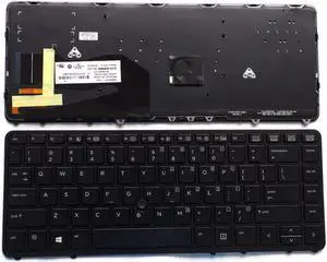 New US Black Backlit Keyboard For HP EliteBook 840 G1 850 G1 840 G2 850 G2 Serie