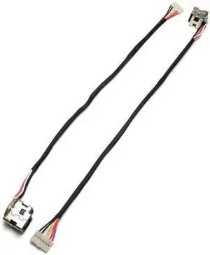 New Laptop AC DC Power Jack with Cable Harness For HP Pavilion DV7-3000 DV7-3001XX DV7-3002TX DV7-3003TX DV7-3010EW DV7-3020EW DV7-3025SF DV7-3030EW DV7-3051XX DV7-3057NR DV7-3060US DV7-3061NR