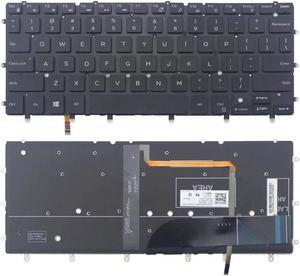 Replacement Backlit Keyboard Without Frame for Dell XPS 13 9343 9350 9360 13-9343 13-9350 Inspiron 15 7000 15-7547 15-7548, US Layout Black Color