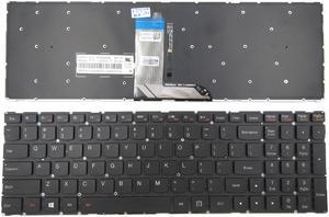 Replacement Backlit Keyboard Without Frame for Lenovo IdeaPad 700-15 700-15ISK 700-17 700-17ISK P/N: SN20K28280 V-149420LS1-US, US Layout Black Color