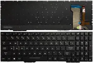 New Laptop US Keyboard Backlit No Palmrest White For ASUS Rog FX553VD FX53VD FX753VD FZ53V GL553 GL553V GL553VW ZX553VD GL753 GL753V GL753VE GL753VD Series