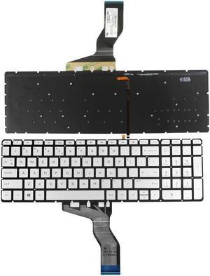 New US Laptop Backlit Keyboard For HP Envy m7-u m7-u000 m7-u100 17-u153nr 17-u011nr m7-u009dx m7-u109dx English Silver Without Frame Keyboard