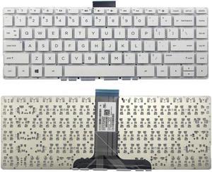 New US Laptop Keyboard for HP Stream 14-AX 14-AX010ca 14-AX020ca 14-AX030ca 14-ax010wm English White Without Frame Keyboard