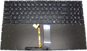 New Laptop Backlit Keyboard for MSI Gaming S1N-3EUS215-SA V143422AK1 V143422AS1 V143422BK2 V143422CK2 US UI Layout Black Color