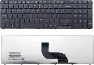 Replacement Keyboard For Acer Aspire 5251-1005 5251-1513 5251-1245 5251-1805 5251-1940 7741Z-4633 7741Z-4643, US Layout Black Color