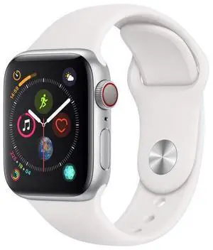 Apple Apple Watch Series 4 40 mm Fully Unlocked - Silver GPS + Cellular (Grade B)