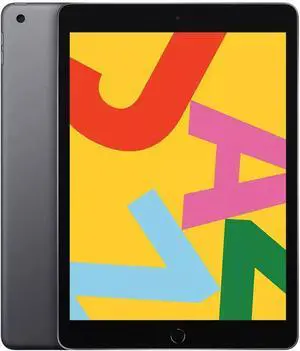 Apple iPad 7 10.2" 128GB Fully Unlocked - Space Gray WiFi + Cellular (Grade A)