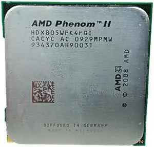 AMD Phenom II 805 - Phenom II X4 Deneb Quad-Core 2.5 GHz Socket AM3 95W Processor - HDX805WFK4FGI