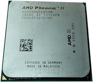 AMD Phenom II X2 555 - Phenom II X2 Deneb Dual-Core 3.2 GHz Socket AM3 80W Desktop Processor - HDZ555WFK2DGM