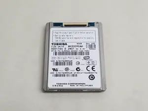 TOSHIBA MK8009GAH 80GB 4200 RPM 2MB Cache IDE Ultra ATA100 / ATA-6 1.8" Notebook Hard Drive Bare Drive