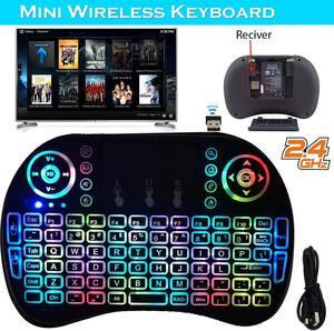 Mini Wireless Keyboard Backlight 2.4G Mouse Touchpad For Android Smart TV Box PC