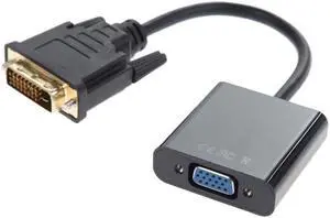 Full HD 1080P  DVI-D to VGA Adapter Cable 24+1 25 Pin DVI Male to 15 Pin VGA Female Video Converter Connector for PC Computer