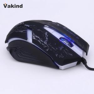 Professional Gaming mouse Optical Wired Mouse Adjustable DPI 6 Buttons 7 color Light Plug  &  Play For Pro Gamer