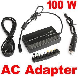 Universal 80W for DC USB Port LED Auto Car Charger Adjustable Power Supply Adapter Set + 8 Detachable Plugs For Laptop Notebook