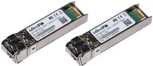 MikroTik XS+2733LC15D 25G SFP28 BiDi Optical Module Kit  1G/10G/25G, Single LC, 1270nm/1330nm, 15km, DDM Support, Pair of Two Modules