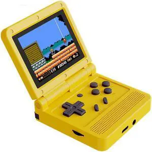 Powkiddy V90 3.0 inch IPS Screen 64-bit Retro Handheld Game Console with 16GB Memory (Yellow)