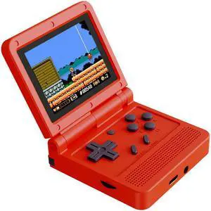 Powkiddy V90 3.0 inch IPS Screen 64-bit Retro Handheld Game Console with 16GB Memory (Red)