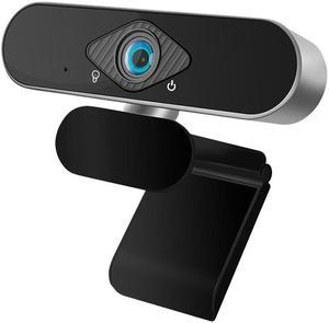Webcam, HD 1080P Webcam Built-in Microphone Smart Web Camera USB Computer Game Online Course Live Video Camera