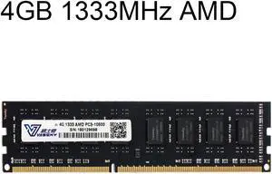 Vaseky 4GB 1333MHz AMD PC3-10600 DDR3 PC Memory RAM Module for Desktop