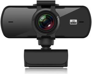 Webcam, 2K HD Business Smart Computer Camera USB Webcam with Microphone