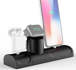 TS070C 3 In 1 Multifunction Charging Dock Stand Holder Station for iPhone  Apple Watch  AirPods