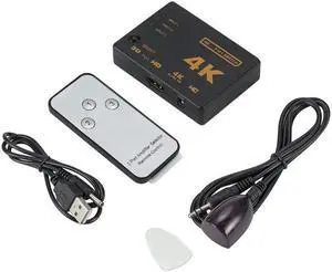 5 PCS/Set 4K 3 into 1 out HDMI Switcher With Remote Control 5 PCS/Set 4K 3 into 1 out HDMI Switcher With Remote Control