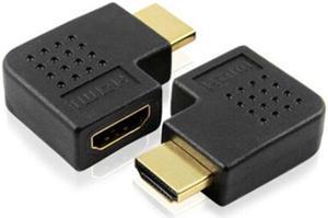 HDMI Female (Type A) to 90 Degree Right Angle HDMI Male (Type A)