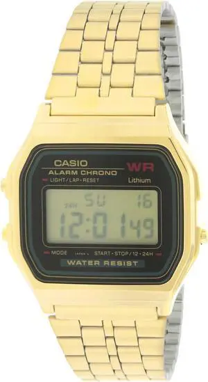 Casio Gold-Tone Alarm Chronograph Mens Watch A159WGEA-1D Casio Gold-Tone Alarm Chronograph Mens Watch A159WGEA-1D