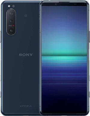 Sony Xperia 5 II 5G Dual-SIM 128GB ROM + 8GB ROM (GSM Only | No CDMA) Factory Unlocked Android Smartphone (Blue) - International Version