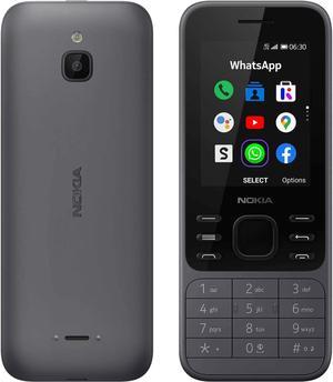 Nokia 6300 DualSIM 4GB ROM  512MB RAM GSM Only  No CDMA Factory Unlocked 4GLTE Smartphone Charcoal  International Version