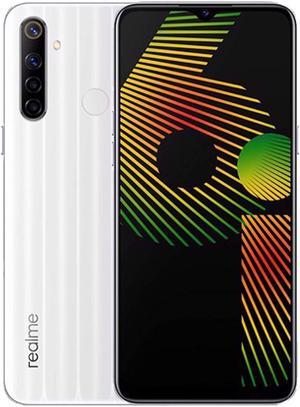 Realme 6i DualSIM 128GB ROM  4GB RAM GSM Only  No CDMA Factory Unlocked 4GLTE Smartphone White Milk  International Version