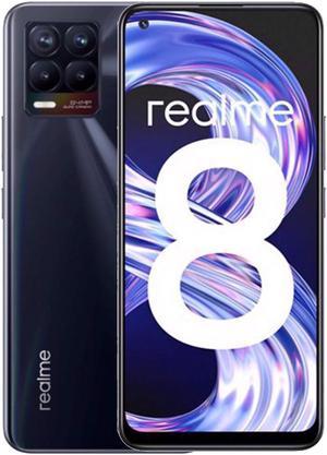 Realme 8 DualSIM 64GB ROM  4GB RAM GSM Only  No CDMA Factory Unlocked 4GLTE Smartphone Punk Black  International Version