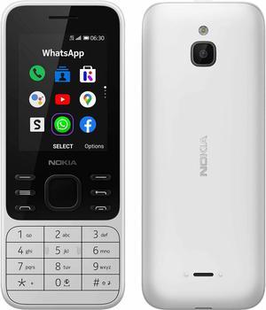 Nokia 6300 DualSIM 4GB ROM  512MB RAM GSM Only  No CDMA Factory Unlocked 4GLTE Smartphone White  International Version