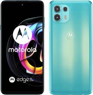 Motorola Edge 20 Lite Dual-Sim 128GB ROM + 8GB RAM (GSM only | No CDMA) Factory Unlocked 5G SmartPhone (Lagoon Green) - International Version