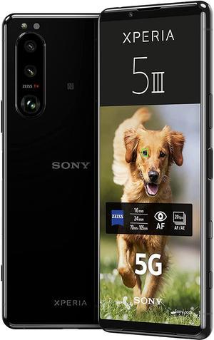 Sony Xperia 5 III DualSIM 128GB ROM  8GB RAM GSM only  No CDMA Factory Unlocked 5G Smartphone Black  International Version