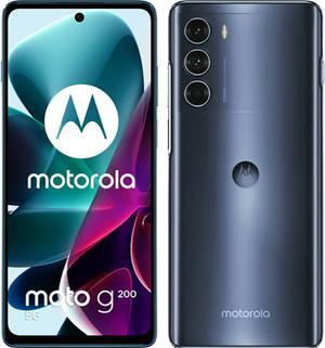 Motorola Moto G200 Dual-SIM 128GB ROM + 8GB RAM (GSM only | No CDMA) Factory Unlocked 5G SmartPhone (Stellar Blue) - International Version