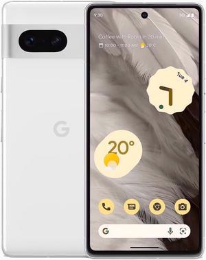 Google Pixel 7 Dual-SIM 128GB ROM + 8GB RAM (GSM Only | No CDMA) Factory Unlocked 5G Smartphone (Snow) - International Version